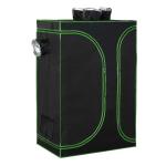 Outsunny Mylar Hydroponic Grow Tent with Vents and Floor Tray for Indoor Plant Growing(c-3)