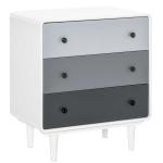 HOMCOM Nordic Side Cabinet Nightstand Organizer with Drawer for Bedroom, Living Room(c-2)