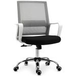 Vinsetto Mesh Back Ergonomic Office Chair w/ Adjustable Height Breathable 360° Swivel - Black/white/grey(c-2)