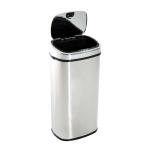 HOMCOM 68L Automatic Sensor Lid Steel Kitchen Bin Silver(c-1)