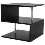 HOMCOM 50Lx50Wx50H cm Side Table-Black(c-1)