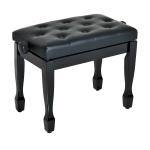 HOMCOM Foldable Keyboard Stool Padded Seat X Frame Chair Adjustable Black(c-2)