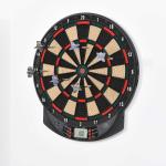 HOMCOM Plastic LED Electronic Dartboard w/ 12 Darts(c-1)