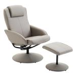 HOMCOM Accent Chair Beech High Elastic Sponge Non-Woven Bottom, 64.5W x 70D x 70Hcm-Grey/Natural Wood Colour(c-2)