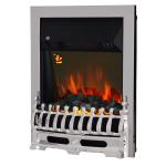HOMCOM LED Flame Electric Fire Place-Golden(c-2)