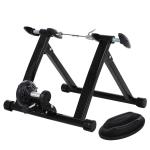 HOMCOM Foldable Indoor Bicycle Turbo Trainer-Black(c-2)