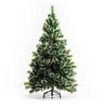 HOMCOM kerstboom kunstkerstboom dennenboom met bessen metalen voet PET