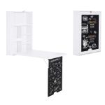 Opklapbare wandtafel opklapbare wandtafel klaptafel computertafel schoolbord MDF wit(c-4)