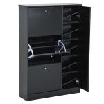 Grenenhout schoenenrek schoenenrek met 4 planken plank voor schoenenlaarzen wit(c-9)