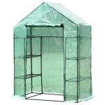 Outsunny Greenhouse W/ Shelves, 143x73x95 cm-Dark Green(c-2)