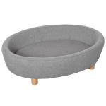 PawHut Dog Bed Basket Pet Sofa Cat Wiker Furniture Elevated Base w/ Soft Cushion(c-1)