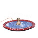 PawHut Splash Pad Sprinkler for Pets Dog Bath Pool Water Game Mat Outdoor 150cm(c-2)
