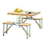 Outsunny 3ft Height Adjustable MDF Folding Camping Table(c-7)