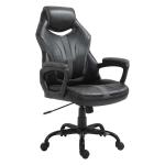 Vinsetto Gaming Chair Swivel Home Office Computer Racing Gamer Desk Chair, Black Grey(c-2)