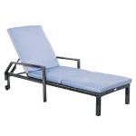 Outsunny Rattan Sun Lounger-Brown(c-2)