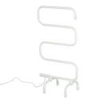 HOMCOM Electric Heated Towel Rail-Cream White(c-1)