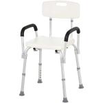 HOMCOM Bath Chair Shower Seat Safety Bathroom Elderly Aids Adjustable Positions(c-2)