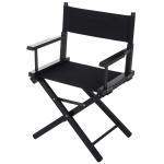 regisseursstoel tuinstoel klapstoel landelijke stoel fauteuil zwart / groen(c-2)