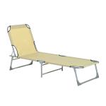 Outsunny Oxford Cloth Folding Single Camping Bed Lounger Green(c-1)