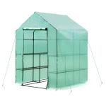 Outsunny Polytunnel Greenhouse, Steel Frame, XS size(c-3)