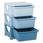HOMCOM Kids Storage Units w/ Drawers 3 Tier Chest Vertical Dresser Tower Toy Organizer(c-1)