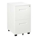 Vinsetto Mobile File Cabinet Home Filing Furniture with Adjustable Partition and Lock(c-1)