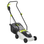 Outsunny Electric Rotary Lawnmower w/ 32cm Cutting Width, 25L Grass Box, Height Adjust(c-8)