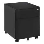 Vinsetto Mobile File Cabinet Steel Lockable with Pencil Tray Home Filing Furniture(c-1)