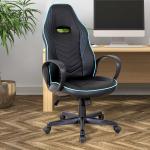 Vinsetto® FOTEL BIUROWY OBROTOWY GAMINGOWY REGULACJA WYSOKOŚCI FUNKCJA BUJANIA PU 62 x 69 x 112-121 cm(c-3)