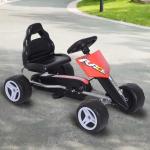 HOMCOM® GOKART DLA DZIECI SAMOCHÓD NA PEDAŁY METAL+TWORZYWO czerwony(c-2)