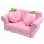 HOMCOM Sofa dziecięca Fotel Kanapa (sofa truskawka)(c-4)