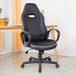 Vinsetto® FOTEL BIUROWY OBROTOWY GAMINGOWY REGULACJA WYSOKOŚCI FUNKCJA BUJANIA PU 62 x 69 x 112-121 cm(c-1)