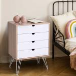 HOMCOM® SZAFKA NOCNA Z SZUFLADĄ STOLIK drewno 48 x 40 x 61,5 cm(c-5)