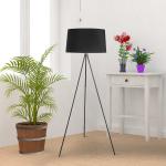 HOMCOM® LAMPA STOJĄCA TRÓJNÓG LAMPA PODŁOGOWA 40 W styl skandynawski czarna ∅ 48 x 156 cm(c-2)