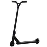 HOMCOM Pro stuntstep, step, freestyle trucs, met 100 mm PU-wielen, voor kinderen en volwassenen, aluminium, zwart