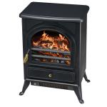 HOMCOM® Elektrische haardkachel | vrijstaande kachel | 900 / 1800 W | 41,5 x 28 x 54 cm | Zwart | Aosom.de