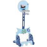 HOMCOM basketbalstandaard set 4-in-1 kinderspeeltuin voetbalspel / golfspel blauw