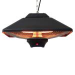 Outsunny Terrasverwarmer plafondverwarmer met LED-verlichting afstandsbediening 2000 W