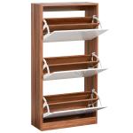 Schoenenrek schoenenkast Schoenenkast met kantelklep opbergkast 2 kleppen 20 schoenen(c-2)