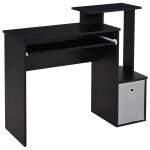 HOMCOM Particle Board Multi-Tier Computer Desk White(c-2)