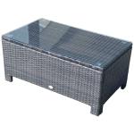 Outsunny Rattan Coffee Table-Black(c-1)