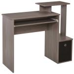 HOMCOM Particle Board Multi-Tier Computer Desk White(c-1)