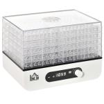 HOMCOM 5 Tray Food Dehydrator Fruit Dryer w/ Adjustable Temp Timer for Vegetables Meat(c-1)