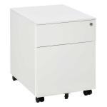 Vinsetto Mobile File Cabinet Steel Lockable with Pencil Tray Home Filing Furniture(c-2)
