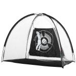 HOMCOM Tall PE Rebounder Net for Sports Target Training 90x80x140cm Black(c-5)