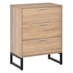 HOMCOM Bedside Table with Drawer and Shelf, Living Room End Table, Bedroom Nightstand(c-2)