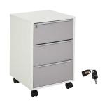 HOMCOM Rolling File Cabinet w/ Drawer, Hanging File Folder, Organizer Letter Size(c-2)