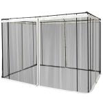 Outsunny Universal 10 x 10ft Gazebo Adjustable Replacement Mosquito Netting Black(c-2)