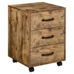 HOMCOM Rolling File Cabinet w/ Drawer, Hanging File Folder, Organizer Letter Size(c-4)