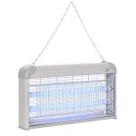 Outsunny Wall-mounted Portable Mosquito LED Killer Lamp, Steel-Grey(c-1)